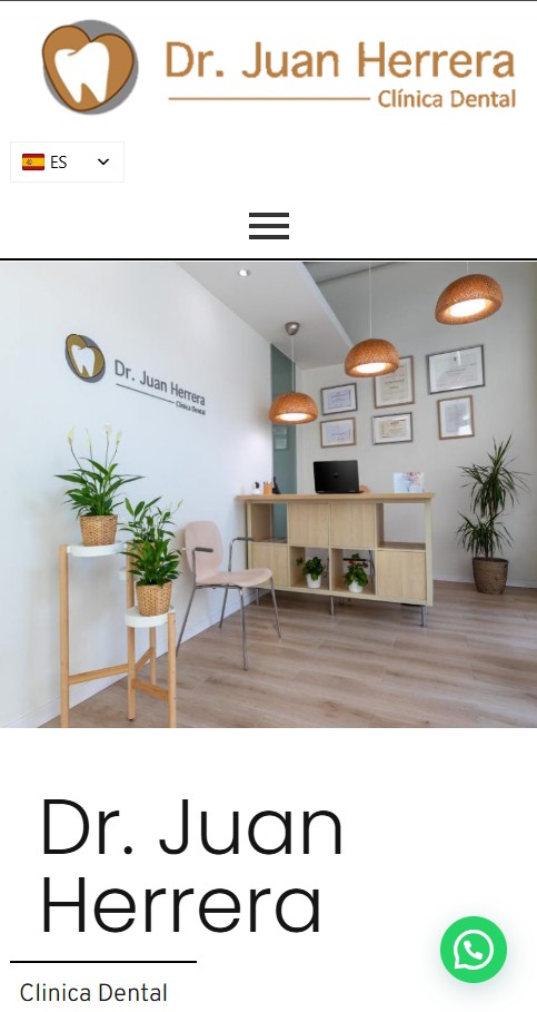 Dentista JH mobile view