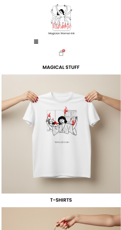 Magician Woman Ink mobile view